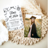 Invitation Modern Hand Drawn Class of 2026 Graduation Party