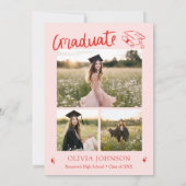 Invitation Modern Hand Drawn Class of 2027 Graduation Party (Dos)