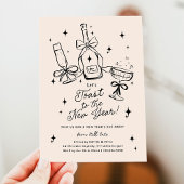 Invitation Modern Hand Drawn New Year's Eve Party