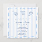 Invitation Modern Handwritten Oyster Roast Coed Bridal Shower (Devant)