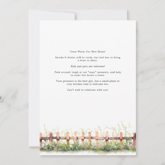 Invitation Modern Housewarming Party Simple Watercolor (Dos)