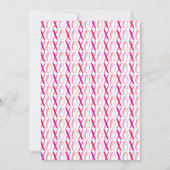 Invitation Modern Hugs & Kisses (XOXO) Saint-Valentin (Dos)