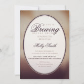 Invitation Modern Love is Brewing Coffee Bridal Shower (Devant)