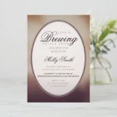 Invitation Modern Love is Brewing Coffee Bridal Shower (Debout devant)