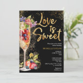 Invitation Modern Love is Sweet Summer Champagne Cocktail (Debout devant)
