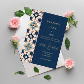 Invitation Modern Luxury Talavera Tile Wedding