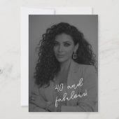 Invitation Modern Magazine Cover Photo Birthday Party (Dos)