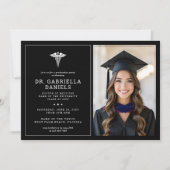 Invitation Modern Medical School Graduate Doctor Graduation (Devant)