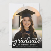 Invitation Modern Medical School Graduate Photo Graduation (Dos)