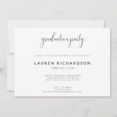 Invitation Modern Minimal Graduation Announcement with Photo (Dos)
