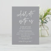 Invitation Modern Minimal Wedding Reception Dinner (Debout devant)