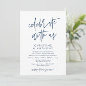 Invitation Modern Minimal Wedding Reception Dinner (Debout devant)