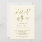 Invitation Modern Minimal Wedding Reception Dinner (Devant)