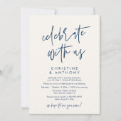 Invitation Modern Minimal Wedding Reception Dinner (Devant)