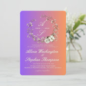 Invitation Modern Minimal Winter Floral Wedding (Debout devant)