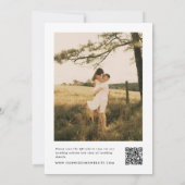 Invitation Modern Minimalist All In One QR Code Photo Wedding (Dos)