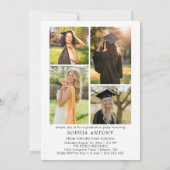 Invitation Modern Minimalist Arch Photo Graduation Party (Dos)