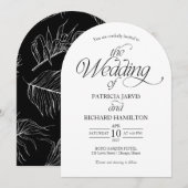 Invitation Modern Minimalist Arch Wedding Elegant (Devant / Derrière)