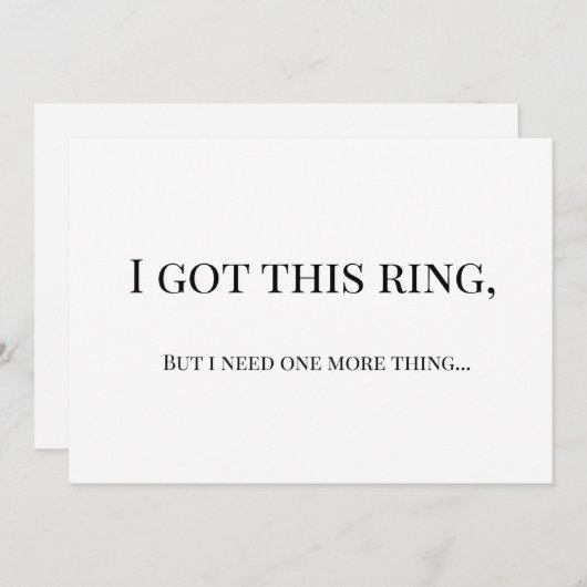 Invitation Modern Minimalist Bridesmaid Proposal Card (Devant / Derrière)