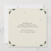 Invitation Modern Minimalist Corporate Holiday Card (Dos)