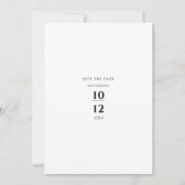 Invitation Modern Minimalist Elegant Black White Wedding (Devant)