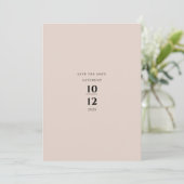 Invitation Modern Minimalist Elegant Champagne Wedding (Debout devant)