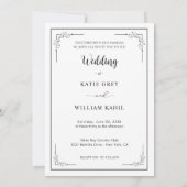 Invitation Modern Minimalist Elegant Clean Photo Wedding  (Dos)