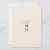 Invitation Modern Minimalist Elegant Simple Cream Wedding (Devant)