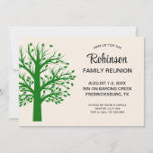 Invitation Modern Minimalist Family Reunion Tree (Devant)