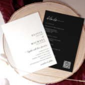 Invitation Modern Minimalist Handwriting All in One Wedding