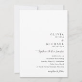 Invitation Modern Minimalist Handwriting All in One Wedding (Devant)