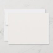 Invitation Modern Minimalist Monogram Stationery Note Card (Dos)