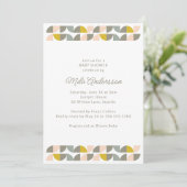 Invitation Modern Minimalist Pastel Aesthetic Baby Shower (Debout devant)