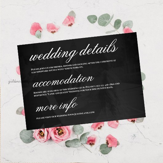 Invitation Modern Minimalist Save the Date Wedding Details