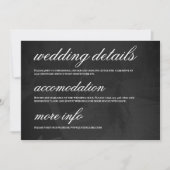 Invitation Modern Minimalist Save the Date Wedding Details (Devant)