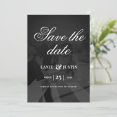 Invitation Modern Minimalist Save the Date Wedding Photo (Debout devant)