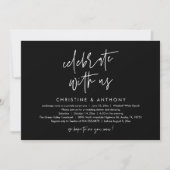 Invitation Modern Minimalist Wedding Reception Dinner (Devant)