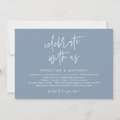 Invitation Modern Minimalist Wedding Reception Dinner (Devant)