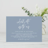 Invitation Modern Minimalist Wedding Reception Dinner (Debout devant)