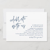 Invitation Modern Minimalist Wedding Reception Dinner (Devant)