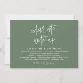Invitation Modern Minimalist Wedding Reception Dinner (Devant)