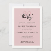 Invitation Modern Mystic Tarot Fortune 30e fête d'anniversair (Dos)