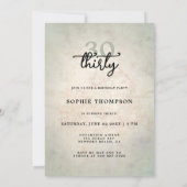 Invitation Modern Mystic Tarot Fortune 30e fête d'anniversair (Dos)