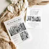 Invitation Modern Newspaper Moving Announcement