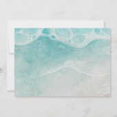 Invitation Modern Ocean Tide Watercolor Beach Save the Date (Dos)