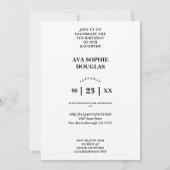 Invitation Modern Orange 2 Multi Photos Collage Birthday (Dos)