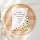 Invitation Modern Organic Farmers Market Birthday 