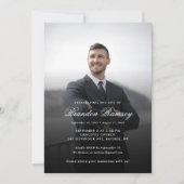 Invitation Modern Photo Celebration of Life Funeral Memorial (Devant)