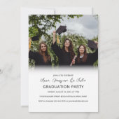 Invitation Modern Photo Collage Friends Graduation Party (Dos)