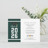 Invitation Modern Photo Graduation 2026 Party (Debout devant)